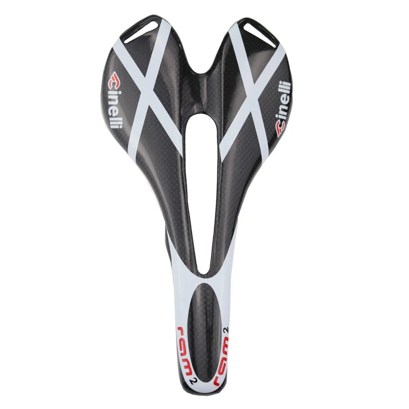 3K Finish Road MTB Front Seat Cushion Cycling Saddle SAN MARCO Full Carbon Fiber