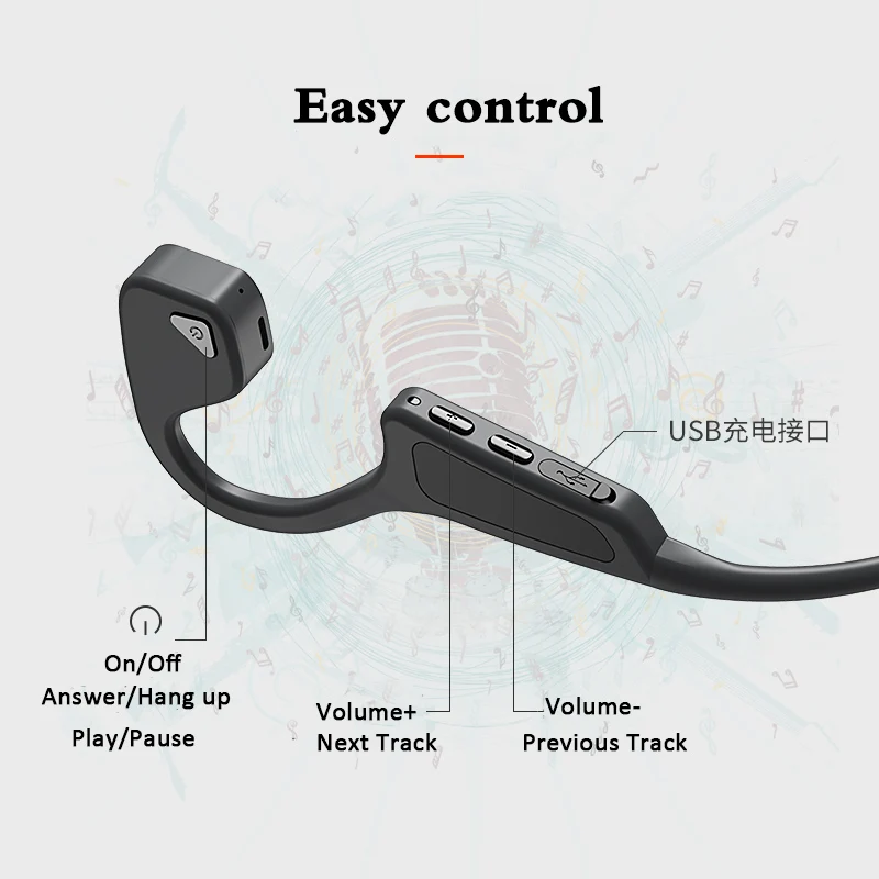 Беспроводные наушники Bluetooth 5 0 G18 костной проводимости уличная спортивная