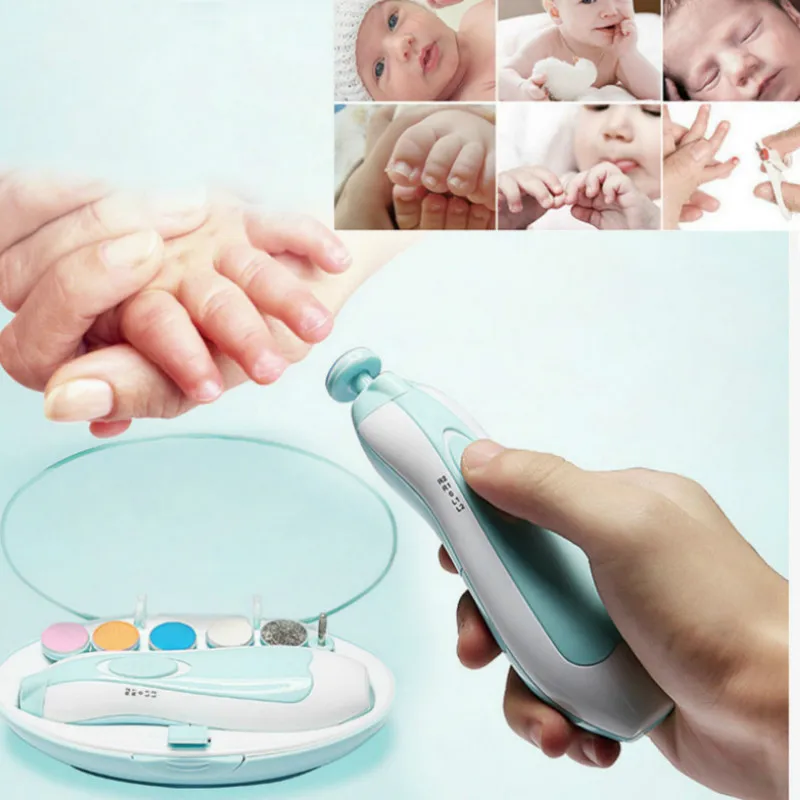 Baby Nail File Clippers, Electric Nail File Trimmer for Newborn Toddler Toes and Fingernails