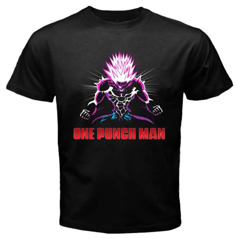 Новая мужская черная футболка с принтом One Punch Man Boros Saitama Enemy размеры от S до 3XL
