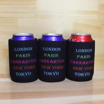

100pcs Print Logo Promotional Stubby Holders Covers For Beer Cans Beer Can Cooler Holder Stubbie For Business Promotional Gift