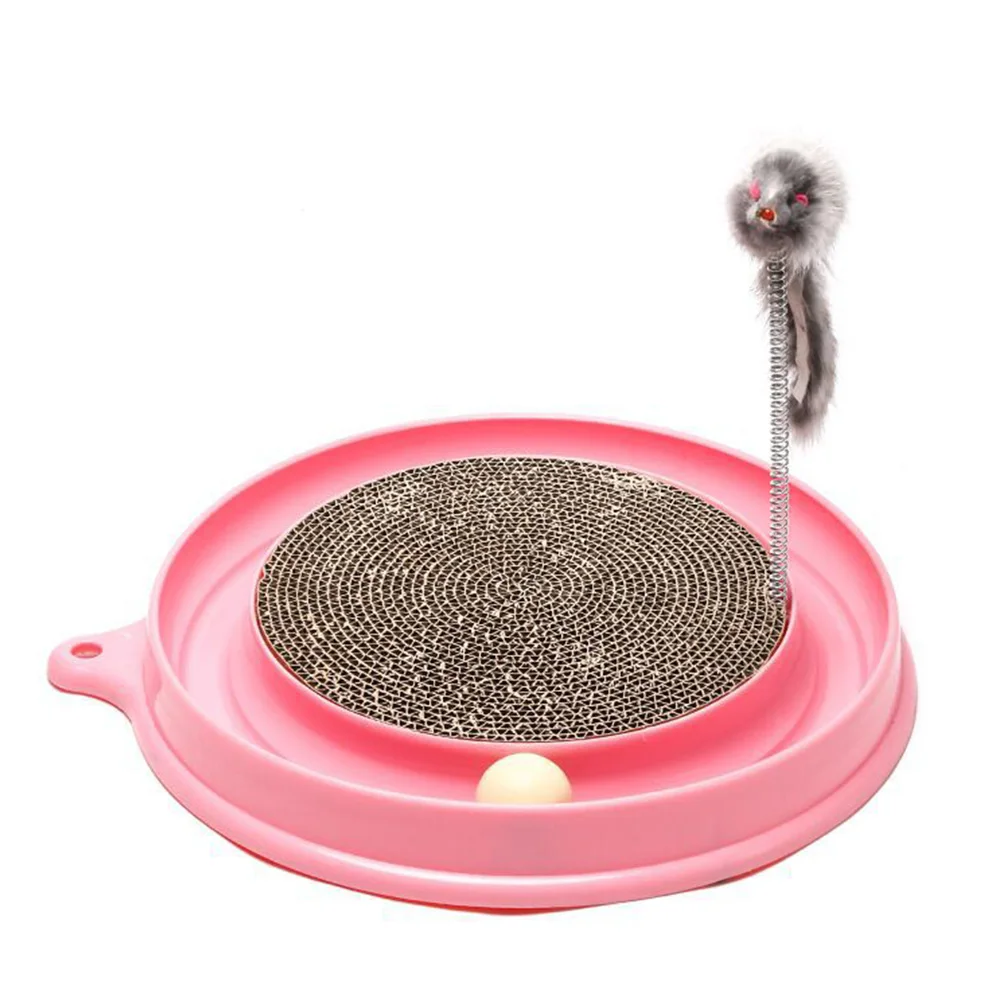 

Interactive Training Fun Scratcher Durable Mouse Play Kitten Plastic Safe Pet Gifts Track Ball Cat Toy