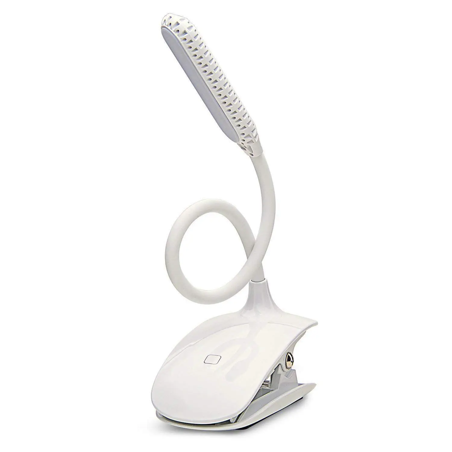 Led Clip Reading Light Daylight 12 Leds Lamp-3 Brightness USB Rechargeable Touch-Switch Bedside Book | Освещение