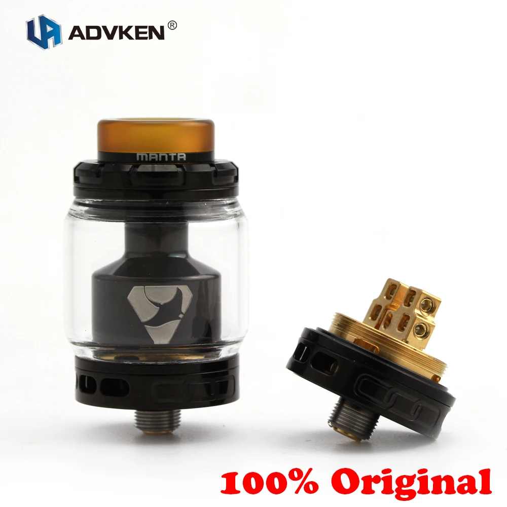 100% Original Advken MANTA RTA Tank 5/3.5ml Capacity 510 Rebuildable Drip Atomizer Top Filling 810 Drip Tip Airflow Adjustable 100% Original Advken MANTA RTA Tank 5/3.5ml Capacity 510 Rebuildable Drip Atomizer Top Filling 810 Drip Tip Airflow Adjustable