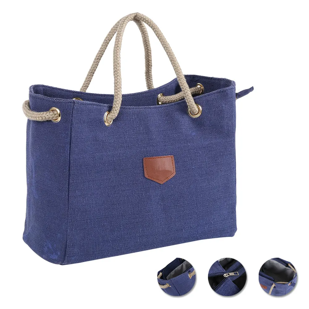

Canvas Shoulder Bags Environmental Shopping Bag Tote Package Crossbody Bags Purses Casual Handbag for Women