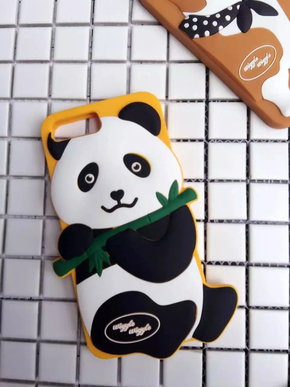 Indah Lucu Kartun Domba Anjing Panda Lembut Silicone Kembali Penutup