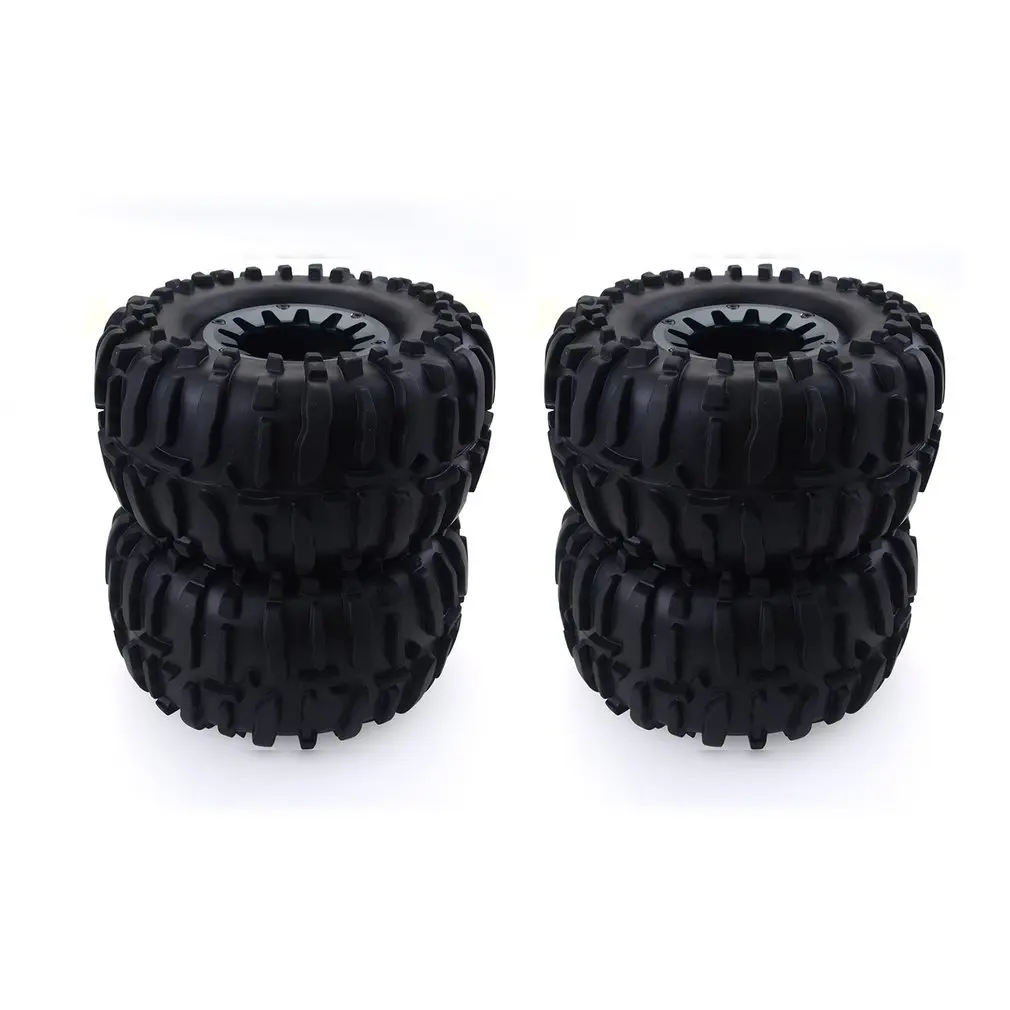

4PCS 1/10 RC Rubber Tyres Plastic Wheels for HPI Savage ZD Racing XS HSP LRP Redcat TRAXXAS 1/10 Monster Truck Crawler Car