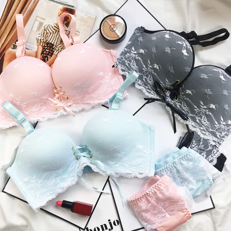 

Hot Sexy Lace Bra for Women Seamless Comfortable Push Up Underwear Floral Lace wire free Breath Bra Women Lingerie Bralette