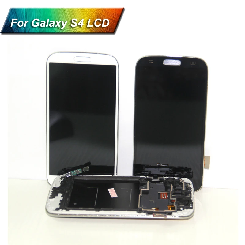 Протестированный хорошо работающий ЖК-дисплей + сенсорный экран для Samsung Galaxy S4