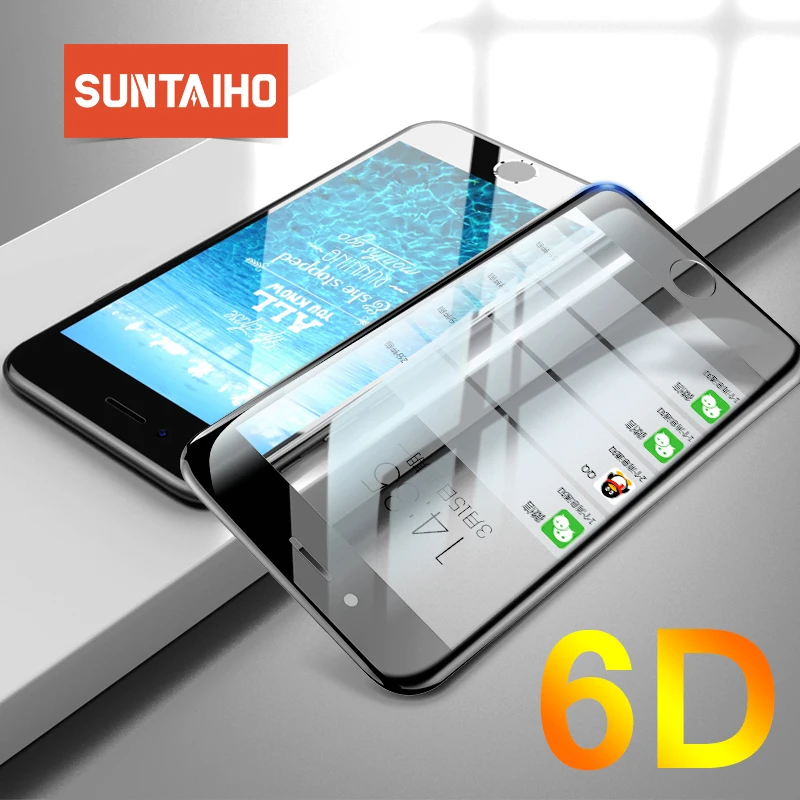 Suntaiho 5D стекло на айфон 6 6s 6Plus, закаленное Стекло на айфон 7 7Plus Anti-Explosion Экран протектор для iPhone 8 7 6 s Plus