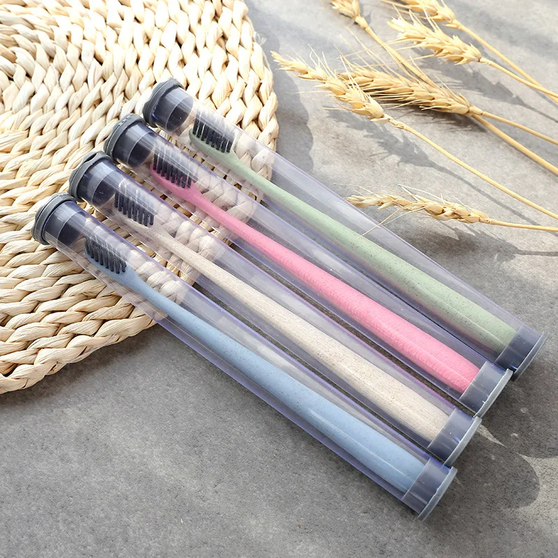 

Professional 1 Pcs/ Set Nano Ultra Soft Oral Hygiene Bamboo Charcoal Toothbrush Solid Color For Adults Children Random Colors