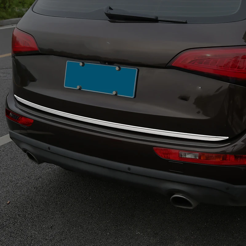 Car Stainless Steel Auto Rear trunk Lid Cover Trim For Audi Q5 2008-2015