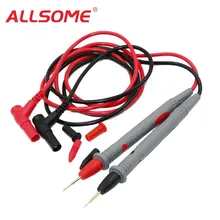 ALLSOME Caneta Cabo 1000V20A Universal Multímetro Digital Teste Multi Medidor de Chumbo Probe Fio HT982 +