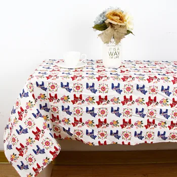 

Fashion Korean style TableCloth Cartoon Print High Quality Personalize Table Decorative Elegant Table Cloth Linen Table Cover