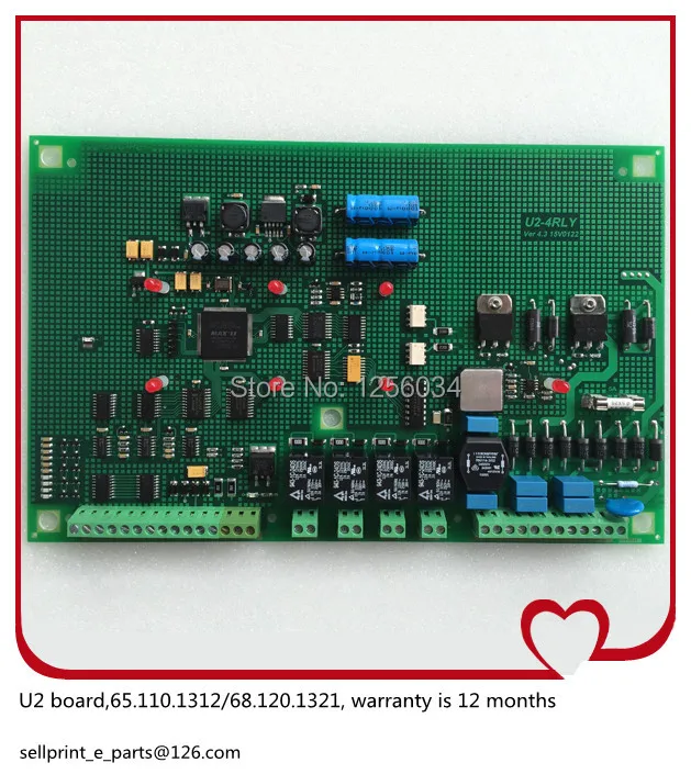 

2 pieces latest 12 months warranty heidelberg sensor inside board, U2 compatible board 65.110.1312, 68.120.1312