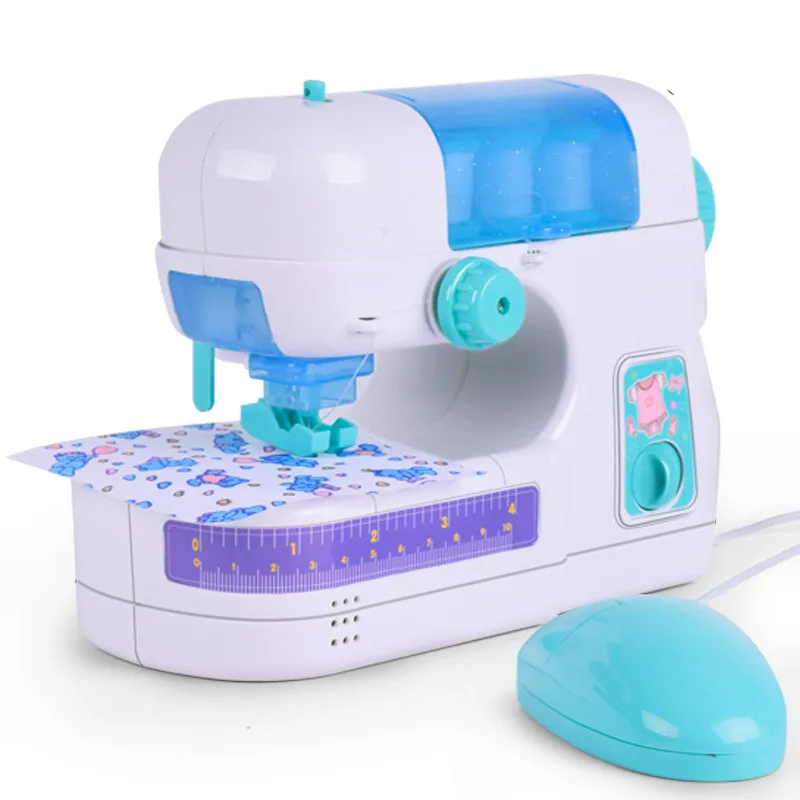 

24*14.5*8cm simulation pretend play minitudou plastic sewing machine miniatures set girl toy sew doll clothes gift