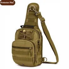 Протектор Плюс военный Для мужчин груди посылка Человек Многофункциональный Водонепроницаемый нейлоновый ремень сумки через плечо сумки из натуральной кожи D110