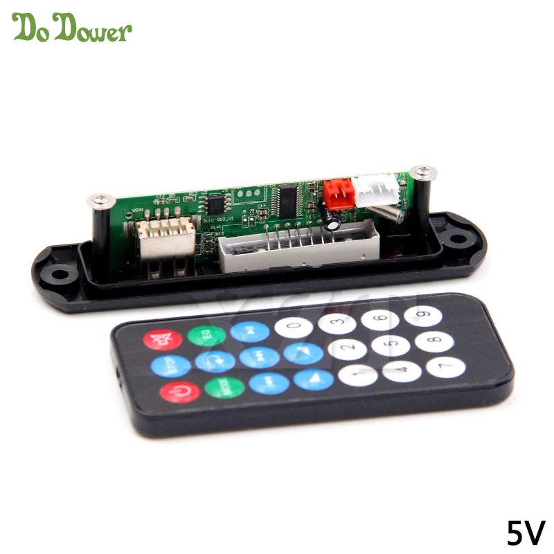 Плата декодера Micro USB MP3 источник питания FM радио MP3 DC 5 В и 12 в аудио модуль для автомобиля дистанционного управления музыкальным динамиком и электронной книгой чтения