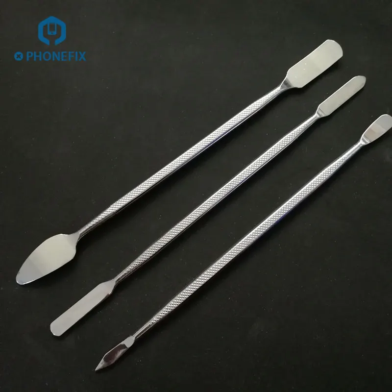 

PHONEFIX 3Pcs Metal Disassembly Spudger Stainless Steel Spudger Professional Phone Screen Opening Tools for iPhone Tablet Repair