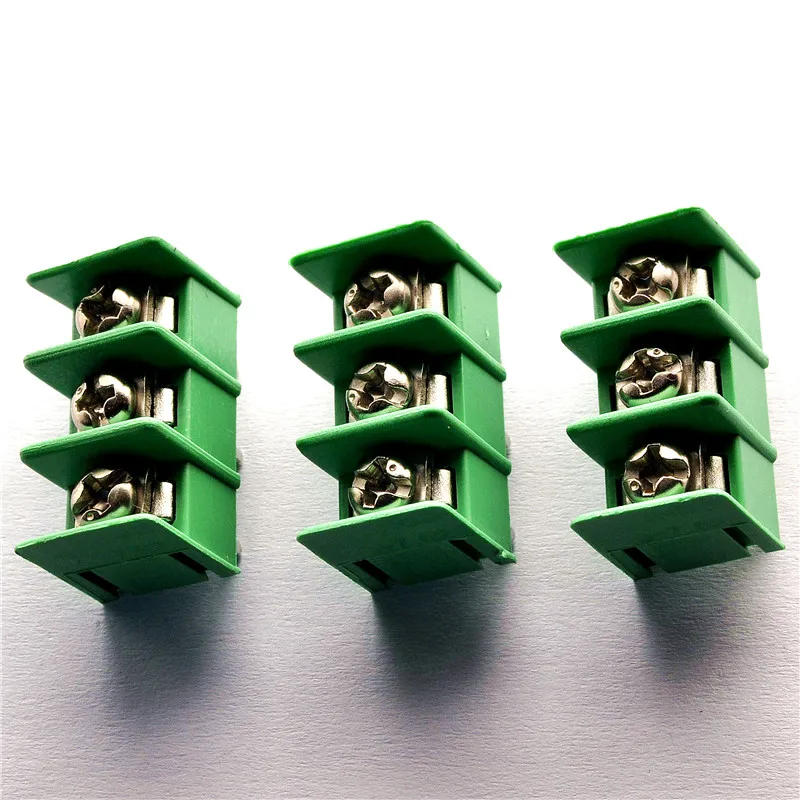 20 шт. 2 Pin 3 Винта зеленый PCB клеммный блок коннектор 7 62 мм Шаг KF7.62 2P|Терминалы| |