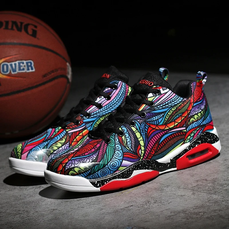 

Chinese Style Hand-painted Air Colorful Jordan Retro 11 Lebron 4 Large Size Couple Zapatillas Basketball Shoes Sneakers Men
