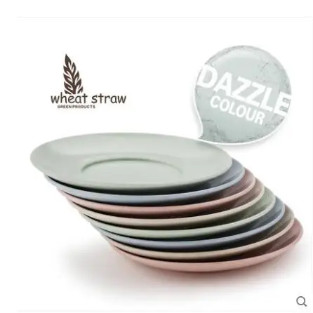 4 шт./компл. тарелки из пшеничной соломы Салатница лоток для фруктов кухонная