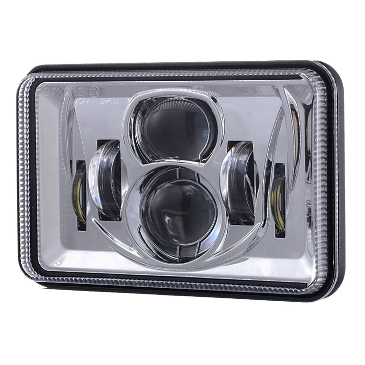 4X6 Car Led Headlight Square Light White Sealed Beam Highlow Beam Replacement For Ford Trucks Offrord (1)