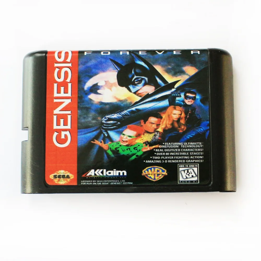 Batman Forever 16 bit MD игровая карта для Sega Mega Drive SEGA Genesis|16 bit|md game16 md |