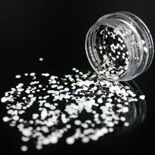 1 коробка черный и белый Платиновый акриловый порошок кристаллический полимер дизайн ногтей строитель Ложные бусины для ногтей арт строитель Гибридный круг