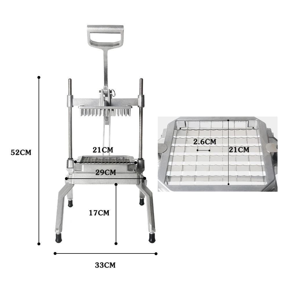 Manual Food Cutter Slicers Vegetable Fruit lettuce Dicing cubing,Slicing,Shredding machine Aluminum Alloy Body Kitchen Tools