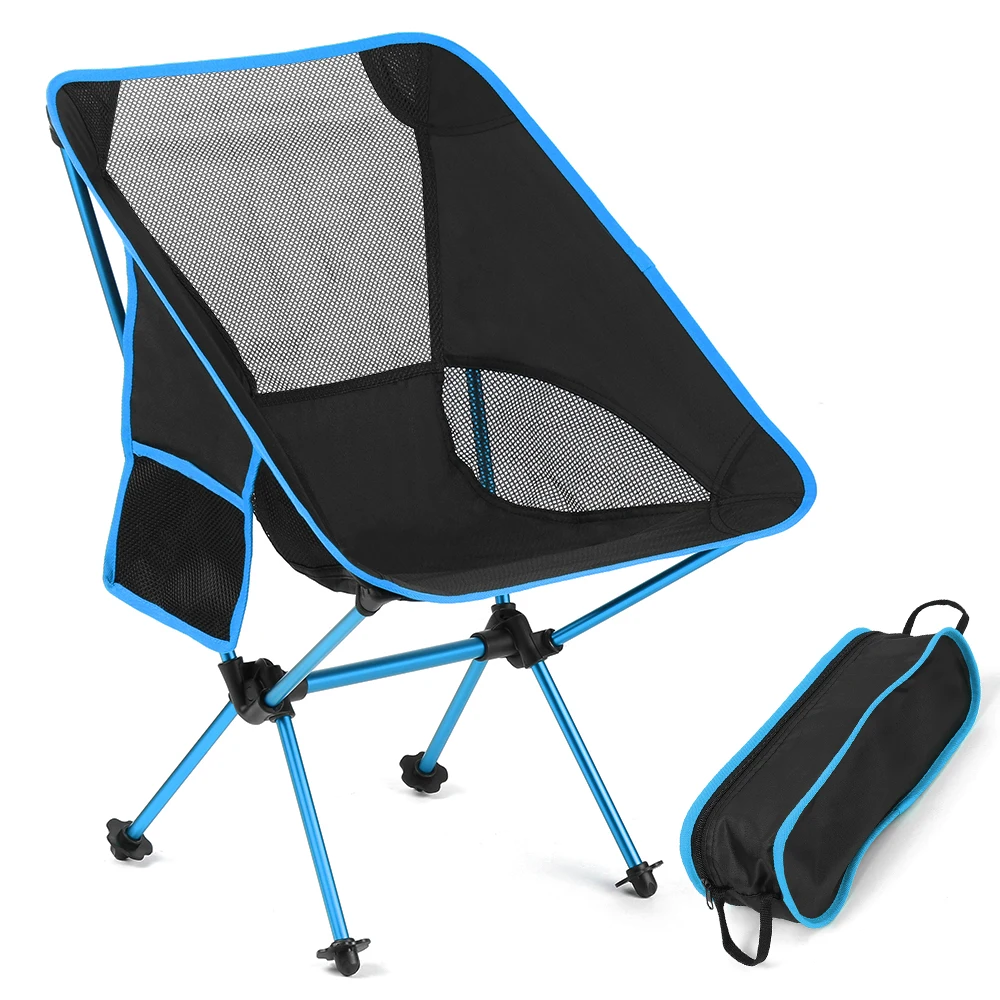 

Carp Fishing Portable Folding Chairs Camping Detachable Slacker Chairs Fishing Stool Hiking Traveling Rest Seat with Carry Pouch