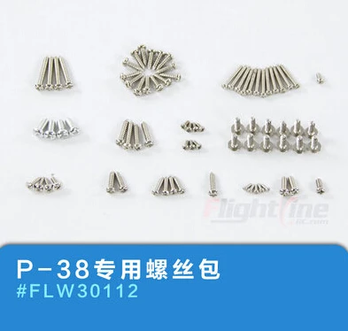 screw sets for Freewing Flight Line P38 P-38 rc plane