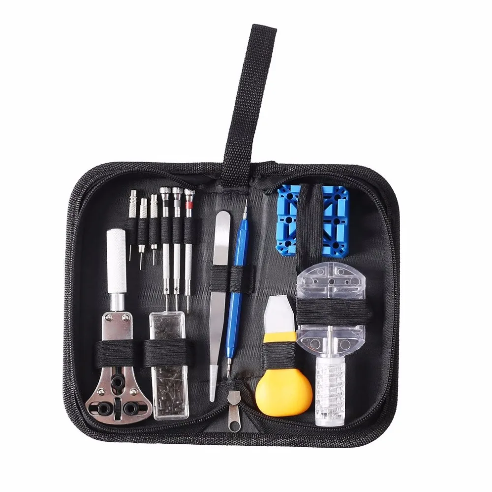 

13pcs/set High-Grade Watch Repair Tools Kit Tool Set Watch Band Opener Bottom Opener Watchmakers Set With Black Bag