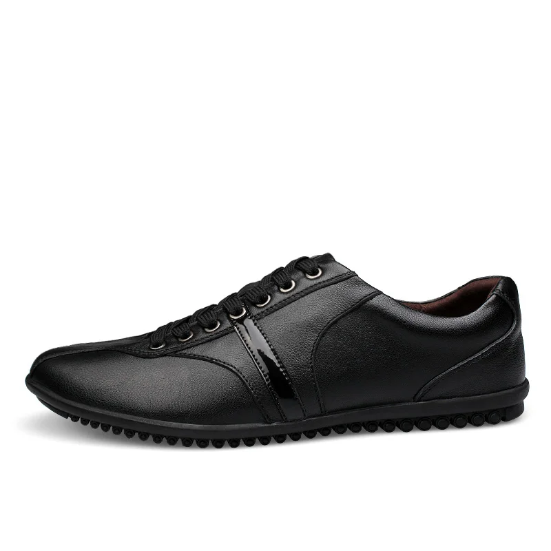 Haute 65 Taille Qualité 28 Hommes De Chaussures Véritable La En Cuir Doux Casual Black Plus ULpqSMzGV