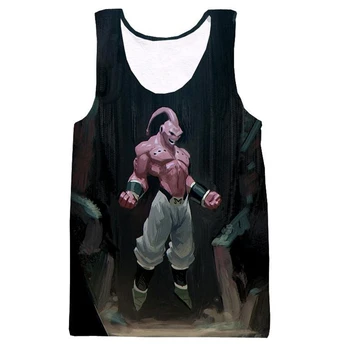 

Cool Majin Buu Tank Tops Anime Dragon Ball Z 3D print vest Harajuku fashion casual Men Women Summer Hipster Tank tops