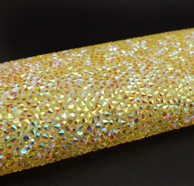 

lemon yellow rhinestones trimming,1 sheet/lot,23*39cm,colored rhinestones banding,hot fix garment accessories,#455056