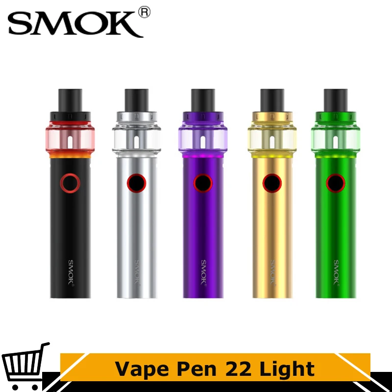 

Original Smok Vape Pen 22 Light Edition 1650mAh Battery 4ml Atomizer Vape Pen Mesh Strip Coil Electronic Cigarette Vapor