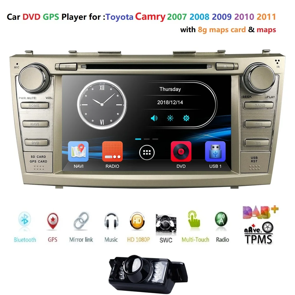 Perfect Hizpo 2 Din Car Multimedia Player For Toyota aurion camry Bluetooth Touch Screen Player Autoradio TF USB FM Radio Car Media auto 4