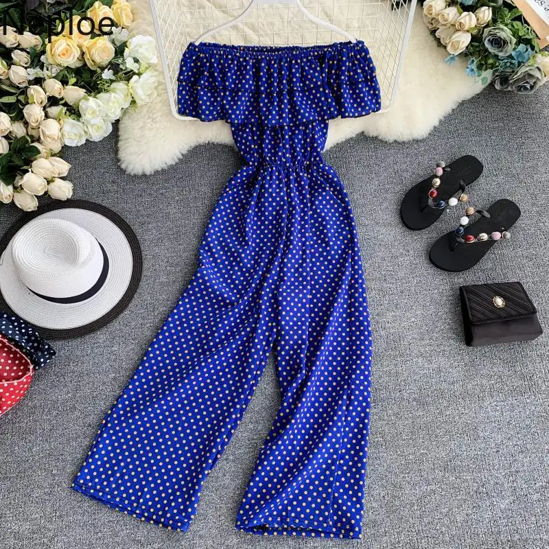 Neploe Ruffles Slash Шеи Шифоновые боди сексуальный без бретелек пляжный стильный халат лето стрейч талия праздничные комбинезоны 53186