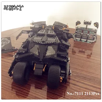 

DHL IN STOCK Upgrade DECOOL 7111 2113PCS Oversized Bat Car Batman The Combat Vehicle Bricks Giant Building Block Toys 78023