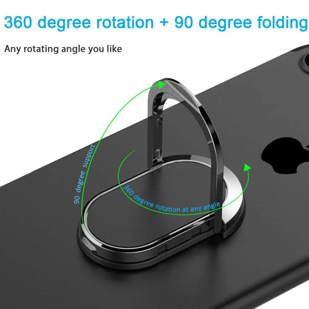 Металлическое кольцо на палец, автомобильный держатель для телефона для iPhone, samsung, huawei, Xiaomi, кольцо для мобильного телефона, магнитная вращающаяся подставка, держатель, кронштейн