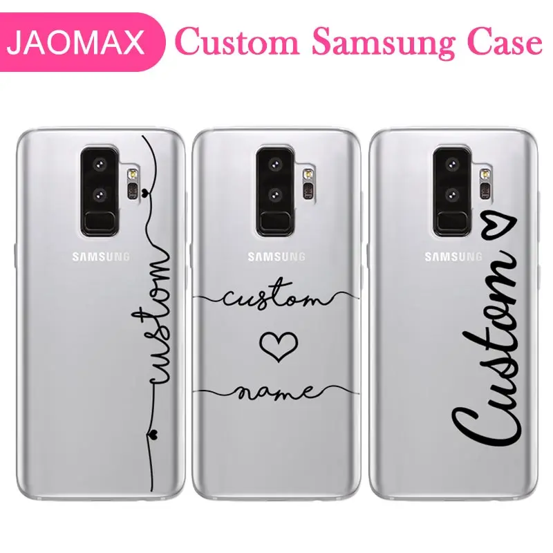 Персонализированные телефонные чехлы Jaomax с именем для Samsung Galaxy S8 S9 A5 J5 2017 S7 Edge A8 2018