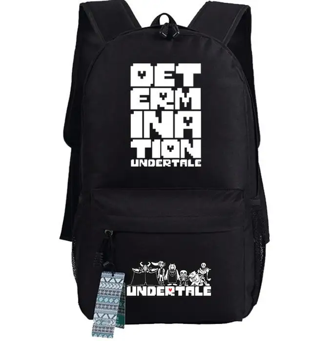 Игра Undertale Frisk Toriel Sans pixel рюкзак со скелетом Печать Женский Холст Школьные сумки рюкзаки для девочек подростков - Цвет: 3