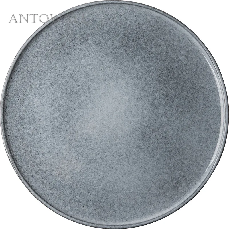 ANTOWALL Nordic керамика столовая посуда плоская тарелка блюдо Простой Круглый Западный блюда для бифштекса плиты чай поддон для хранения