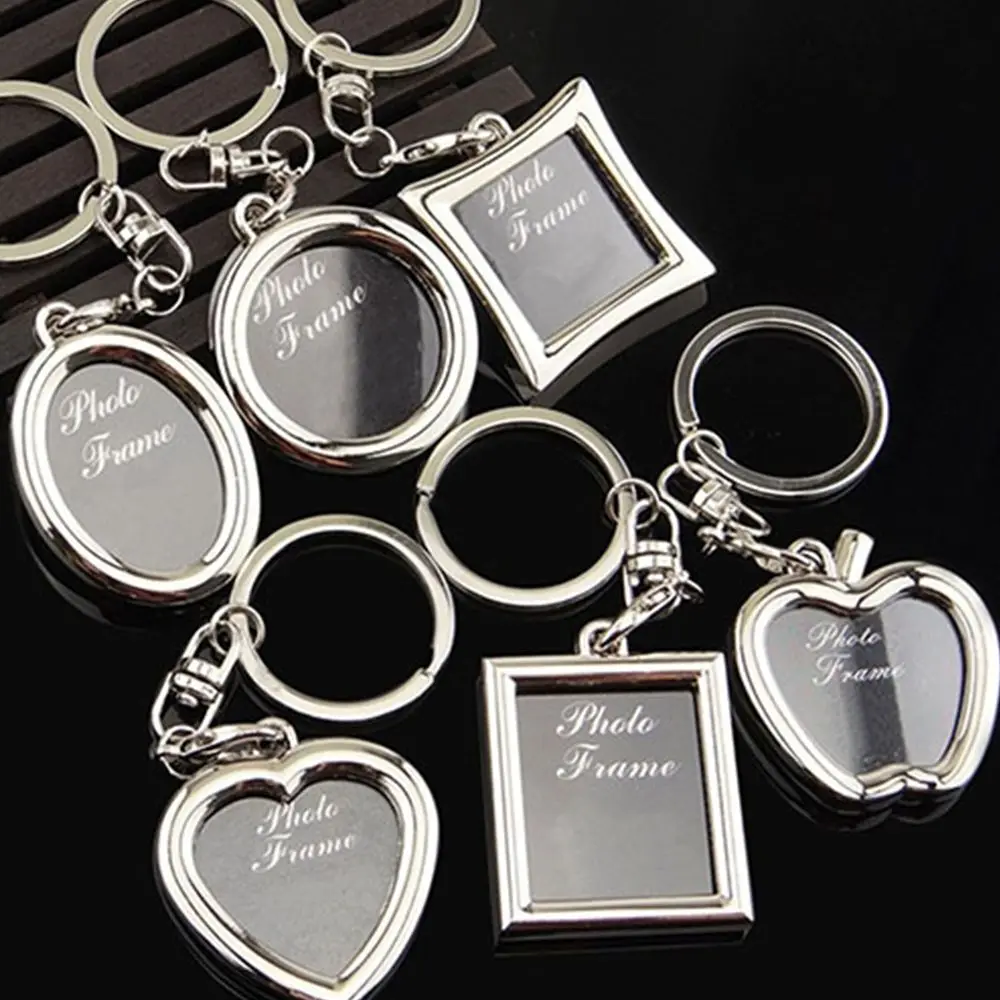 

2019 New Fashion Creative Photo Frame Key Chain Personality Lover's Car Cellphone Keychain Key Rings Love Souvenir Pendants