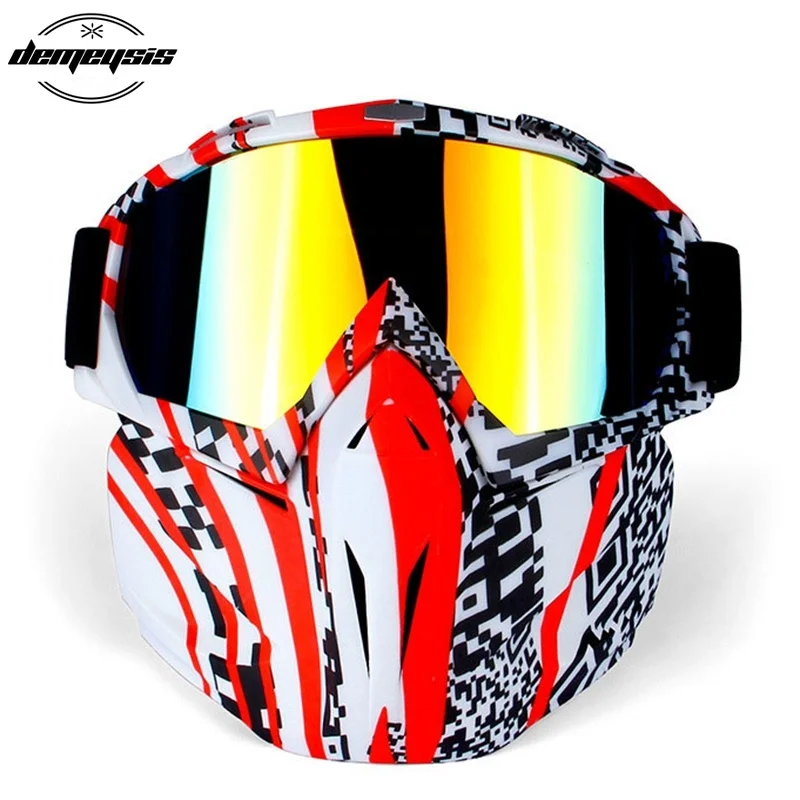 Men Ski Snowboard Mask Winter Ski Snowmobile Goggles Windproof Skiing