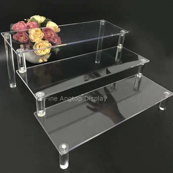 New Fashion 3 Tier Acrylic Makeup Organizer Nail Polish Display Cosmetic Stand Plastic Jewelry Toy Storage Glasses Rack new acrylic board makeup brushes holder organizer drying rack shelf cosmetic tool multifunction brushes storage stand display
