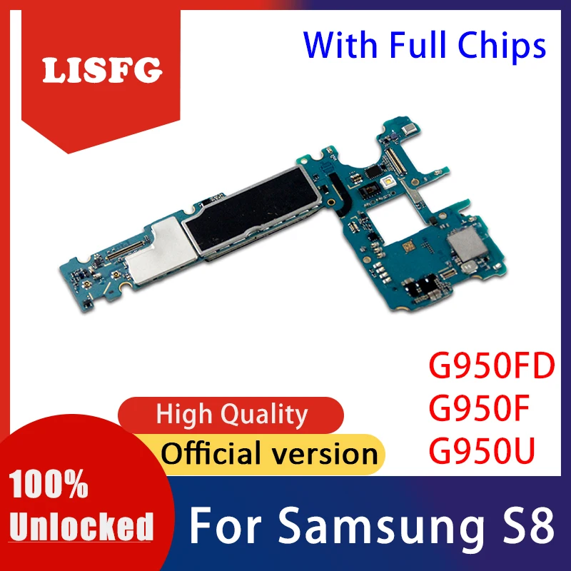 

Disassemble Motherboard Mainboard Logic Board For Samsung Galaxy S8 Motherboard G950FD/G950F/G950U With Android System