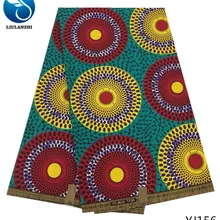 LIULANZHI многоцветный Печатный воск ткань, Африканский воск для ткани с принтом африканская Горячая Мода 6 ярдов/шт YJ152-160