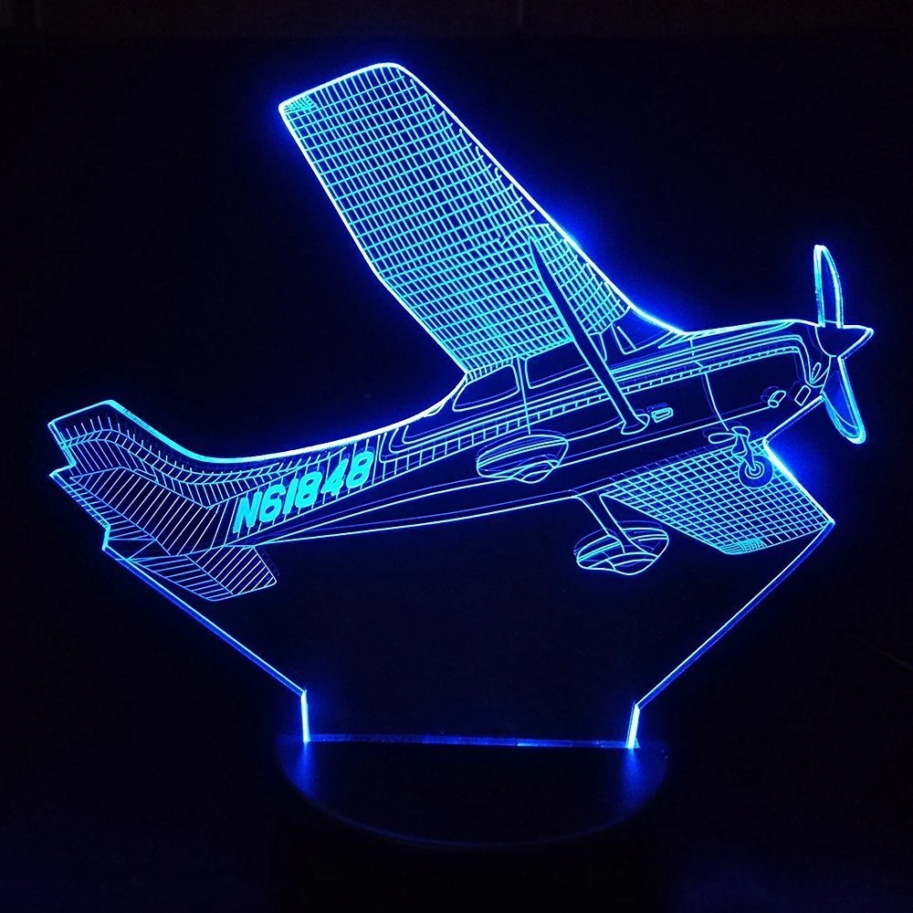 airplane table lamp